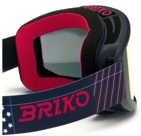 Briko VULCANO FIS 2.0 USA special edition helmet + USA goggles on World Cup Ski Shop 7